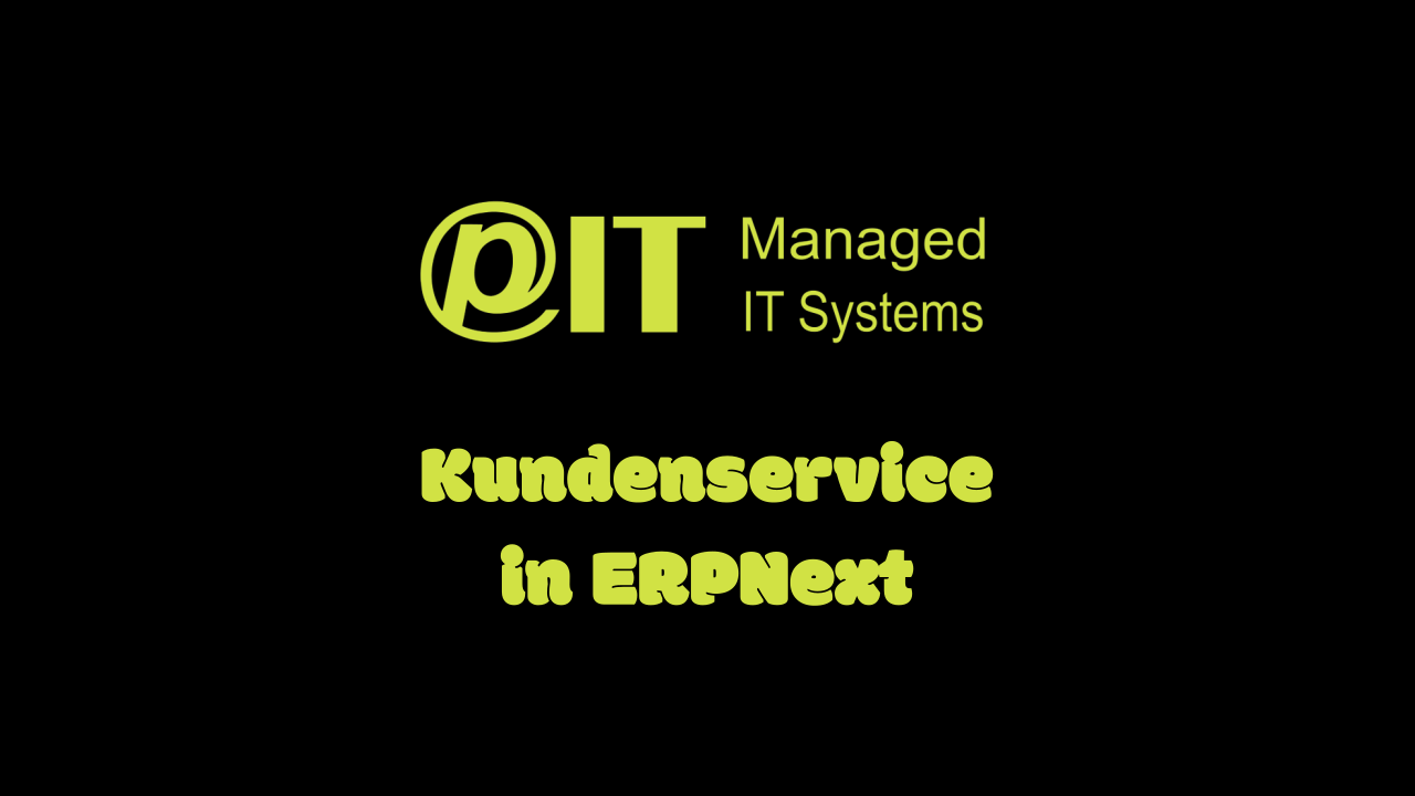 Kundenservice mit ERPNext - Cover Image