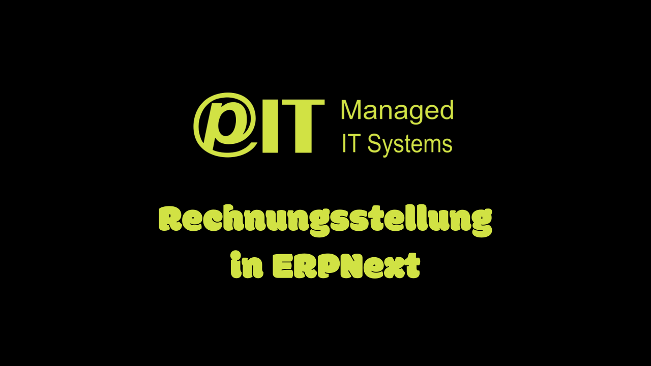 Rechnungsstellung in ERPNext - Cover Image